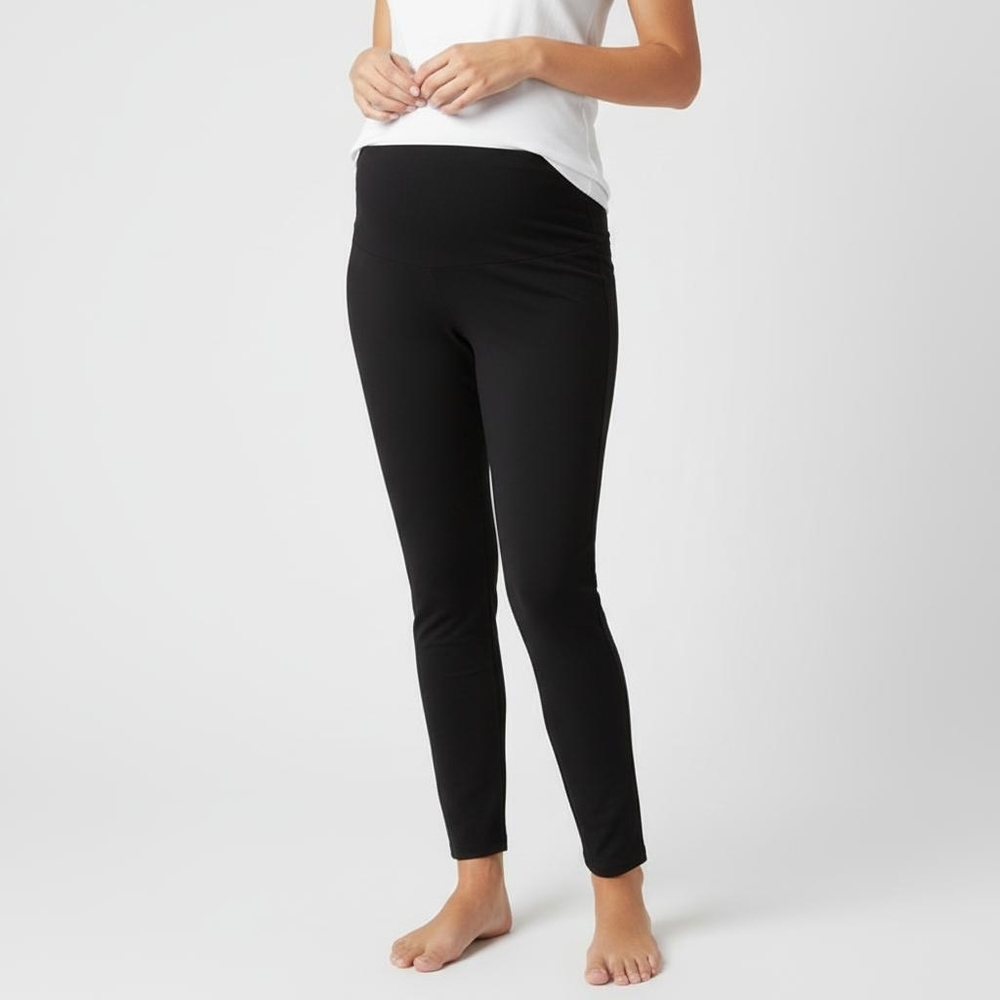 A Pea In The Pod Black Viscose Blend Maternity Jogger Pants Size Large